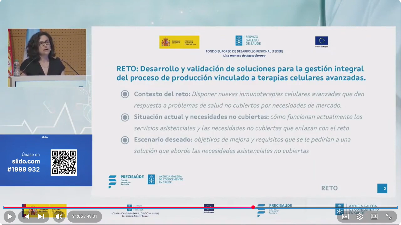 Acto de presentación Plan de innovación sanitaria PRECISAÚDE