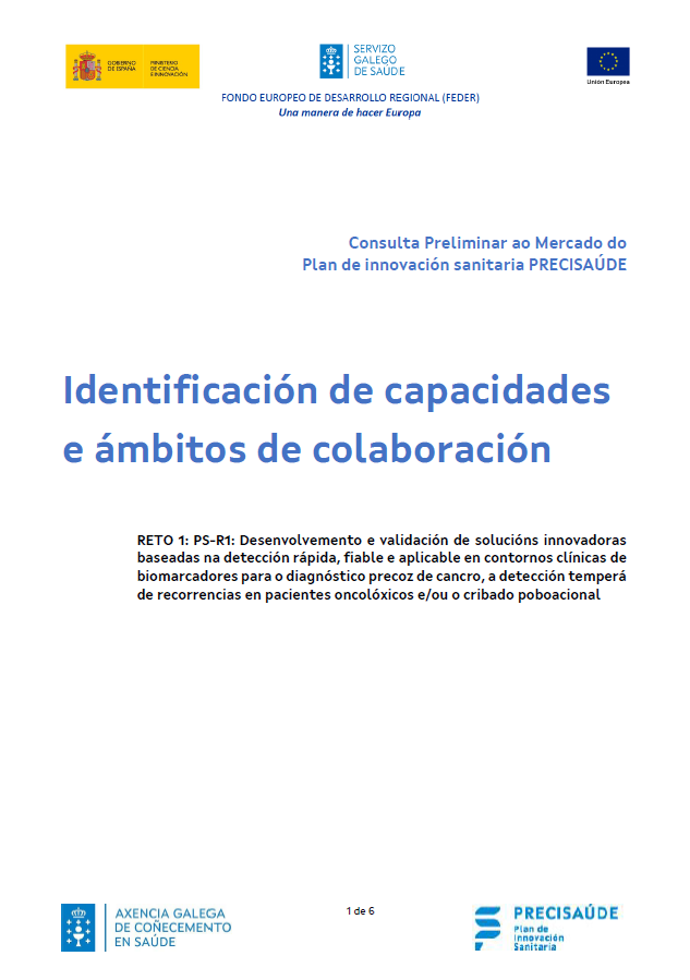 Publicado o listado de entidades interesadas en xerar alianzas e colaboracións no marco do Plan de innovación sanitaria PRECISAÚDE
